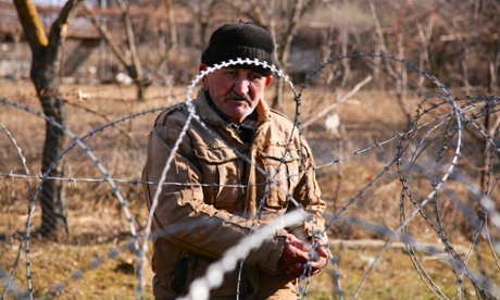 Dato Vanishvili outside his property.