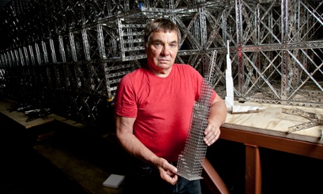 Los Angeles artist Chris Burden in his Topanga Canyon studio in 2011.