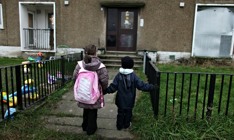 Children make their way home