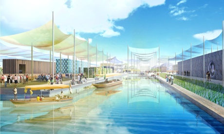 An early visualisation of Milan’s Expo by Swiss architects Herzog & de Meuron in 2009.