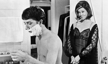 Elizabeth Wilson and Dustin Hoffman in a significant Oedipal sequence in The Graduate, during which the mother asks her son where he goes at night. The film rapidly cuts to him in bed with Mrs Robinson.