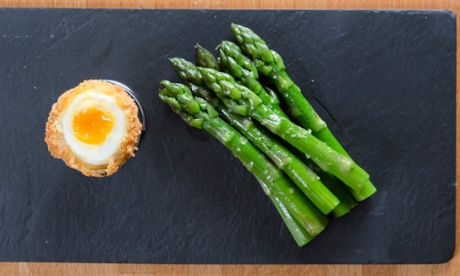 Wild Garlic's minimalist asparagus and deep-fried hen’s egg.