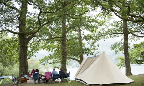 Camping in Cumbria is a popular option with families at this time of year
