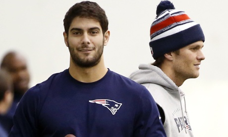 Jimmy Garoppolo and Tom Brady