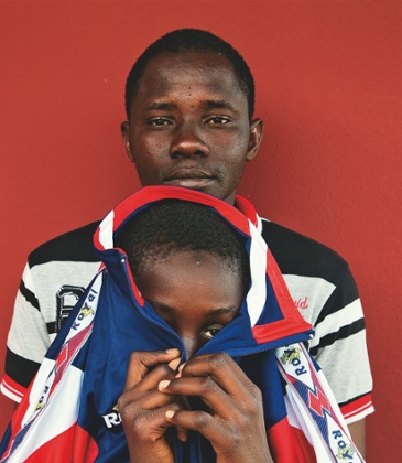 Ibrahim, 29, and Sidibe, 10, Mali: ‘On the night we departed, I saw lots of people dying around me.’