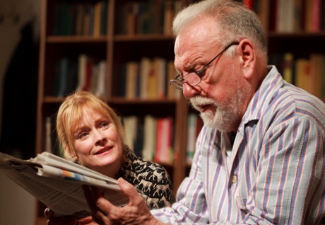 Claire Skinner and Kenneth Cranham in The Father at the Tricycle theatre, London
