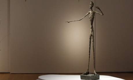 Alberto Giacometti's sculpture Pointing Man sold for more than $141m at Christie's in New York on Monday.