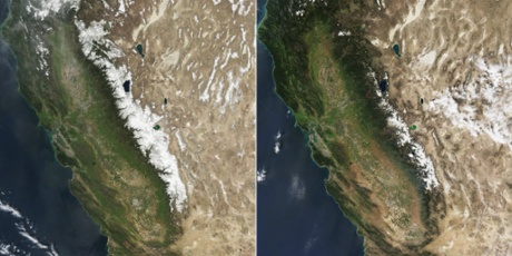 Diminished Snow Pack in the Sierra Nevada