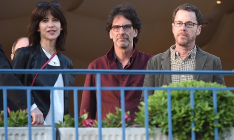 Jury member Sophie Marceau with Presidents of the Feature Film jury Joel and Ethan Coen.