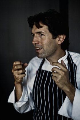 Shewry in his chef’s whites.