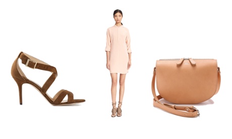 Sandals, dress and bag