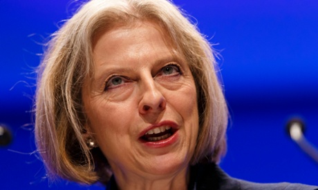 Conservative home secretary Theresa May