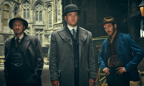 Back for more… Ripper Street's Detective Inspector Bennet Drake (Jerome Flynn), Detective Inspector Reid (Matthew Macfadyen) and Captain Homer Jackson (Adam Rothenberg).