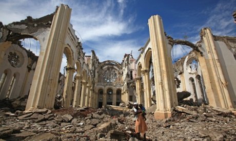 Haiti earthquake - cathedral devastation