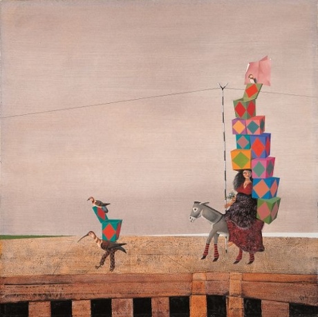 Market Day, c1977, by Colin Middleton.