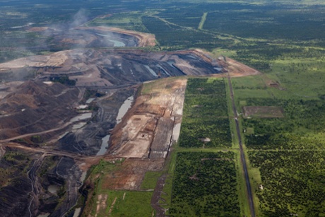 Coal development in the Bowen Basin just east of the Galilee Basin