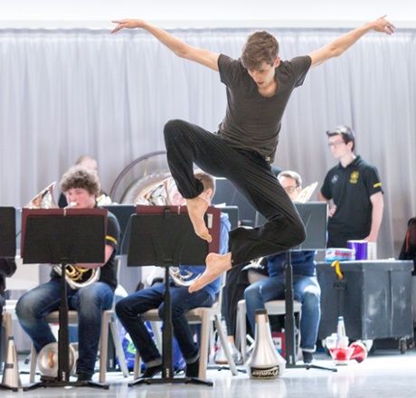 Ballet Rambert Dark Arteries rehearsal.