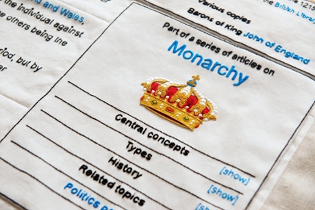 Detail from Magna Carta (An Embroidery)