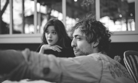 Jamie Muir on set with actors.