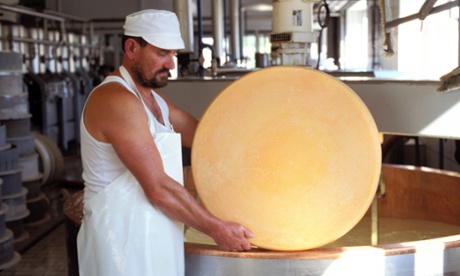 A cheese wheel of comté
