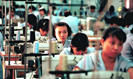 GARMENT WORKERS AT GOVERNMENT OWNED FACTORY