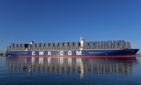 The UK's biggest ship, the Kerguelen, which is longer than the Eiffel Tower is tall, docked in Southampton on Wednesday.