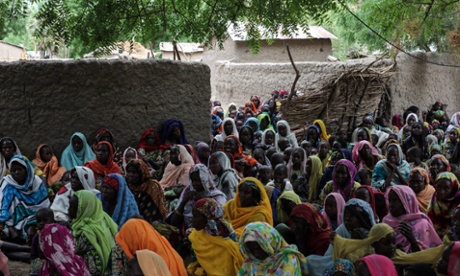 Women in the Cameroon village of Bia, Cameroon.