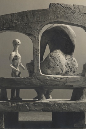 Mother and Child against Open Wall (plaster maquette for Unesco commission)