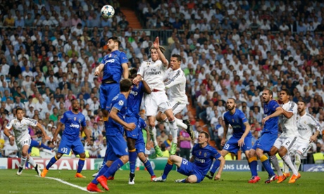 Real Madrid's Gareth Bale can't keep his header down.