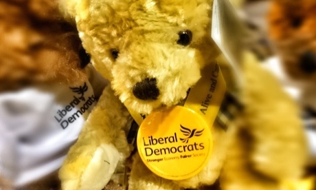 Liberal Democrats merchandise for sale at the party's autumn conference 2014 in Glasgow, Scotland.