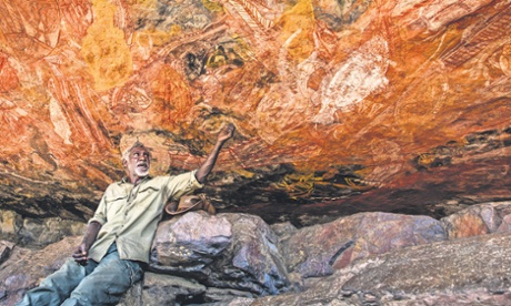 Cave drawings in Kakadu national park