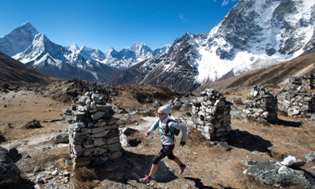 Nepal is a wonderful country for running. Here 100km world champion runner Lizzy Hawker competes in the Everest base camp to Kathmandu Mailrun.