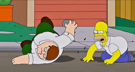 The Simpsons and Family Guy. Together at last…