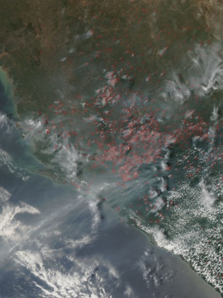 Fires in Sierra Leone