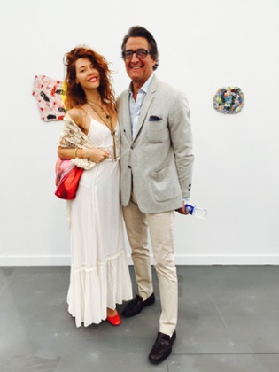 Rai, 41, artist, and Cameron, 58, art dealer, rieze New York