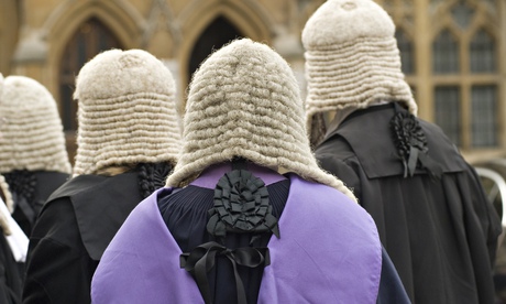 Judges walking from Westminster Abbey to the Houses of Parliament. Photograph: Homer Sykes/Corbis