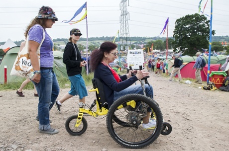 Festivalgoers at Glastonbury