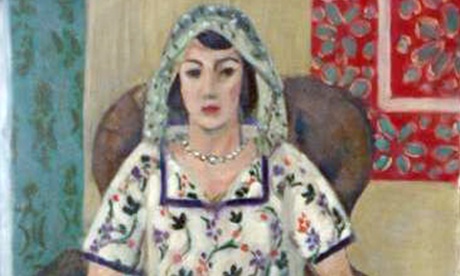 Detail from photograph of Seated Woman by Henri Matisse