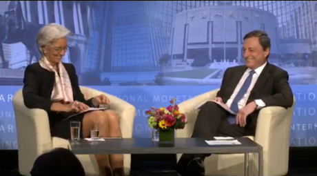 Mario Draghi and Christine Lagarde