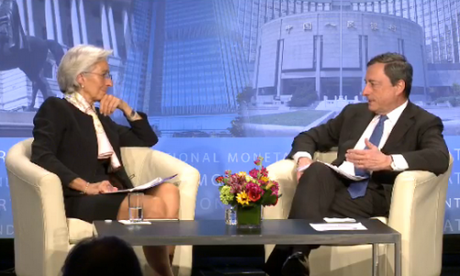 Mario Draghi and Christine Lagarde