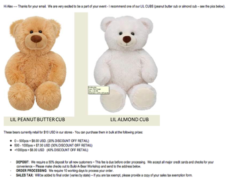 Build-a-bear workshop.