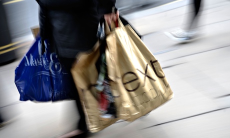 Shopper with shopping bags