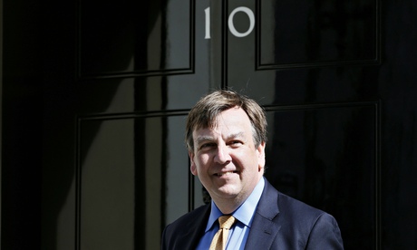 John Whittingdale outside 10 Downing Street