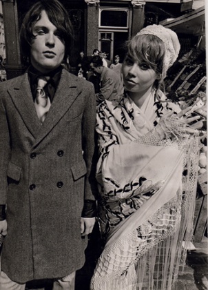 John Pearse and friend in 1966: ‘We were peacocks in sharp-as-a-knife tailoring.’