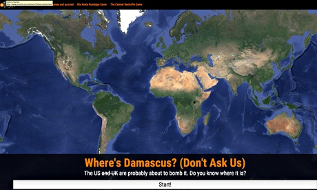 Where is Damascus?, produced by Trinity Mirror’s experimental social news team UsVsTh3m.