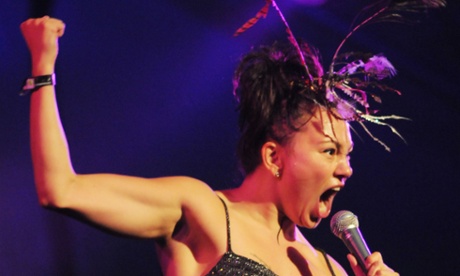 Tanya Tagaq on stage