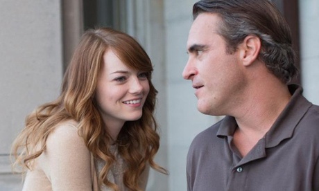 Irrational Man . Emma Stone and Joaquin Phoenix