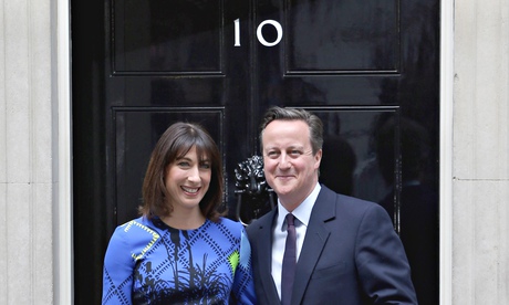 David Cameron and Samantha Cameron at 10 Downing Street