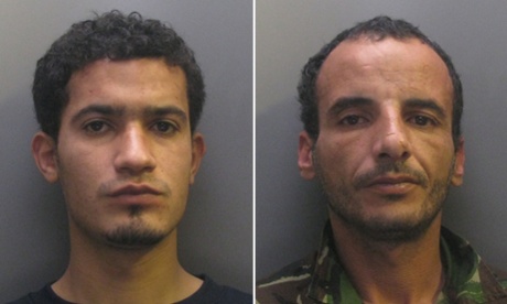 Ibrahim Abugtila, left, and Moktar Ali Saad Mahmoud, who have been convicted of raping a man in Cambridge.