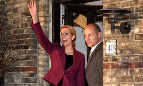 Kinnock with his wife Helle Thorning-Schmidt after she won the Danish election in 2011.